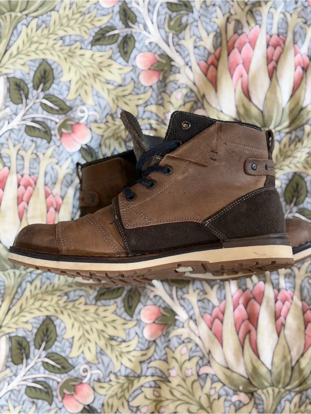 Bullboxer Men’s Brown Leather Lace-Up Boots